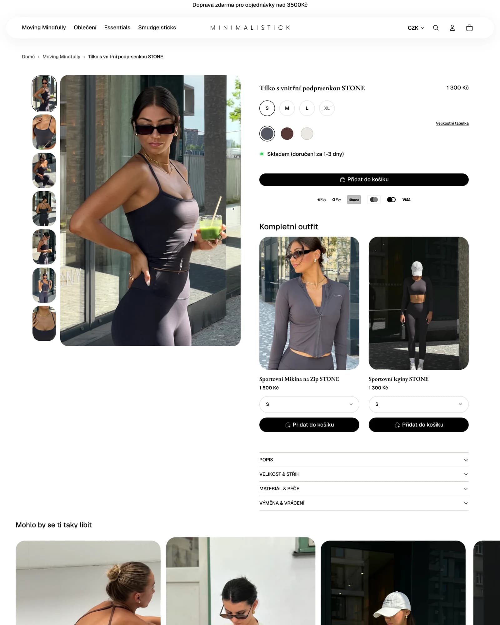 Náhled e‑shopů Minimalistick a Soulbabes – projekty Hot Reload